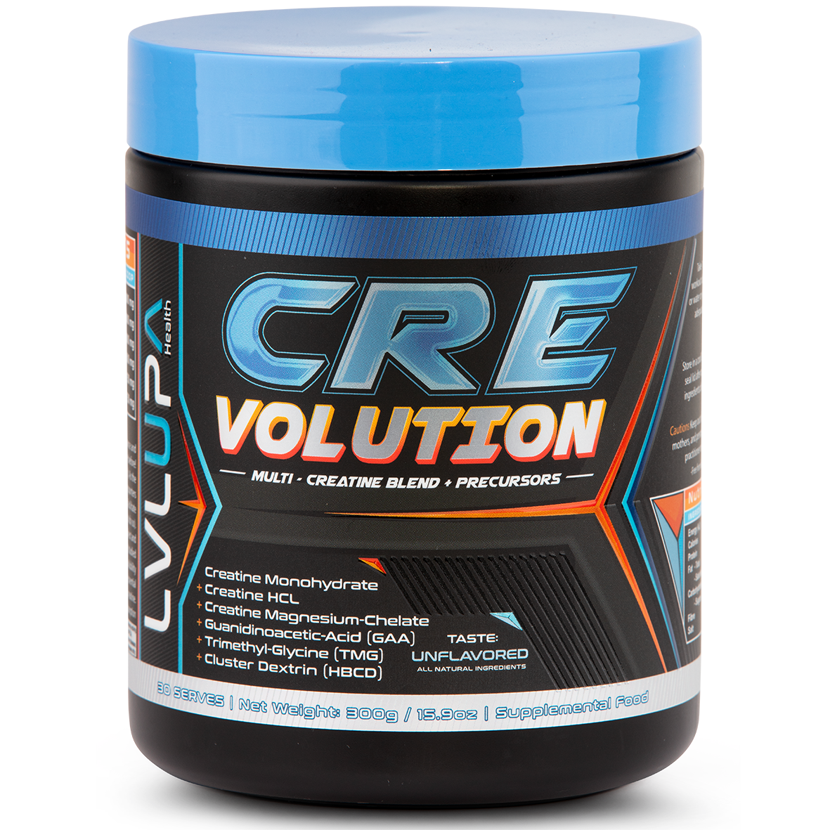 CRE-Volution. GAA Guanidinoacetic acid, 3x Creatine forms, TMG, HBCD ...