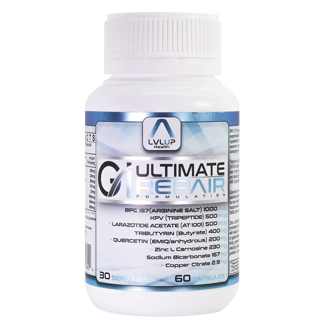 Ultimate gi repair - gut repair supplement. The most powerful gastrointestinal tract healing product on the market featuring peptides BPC-157